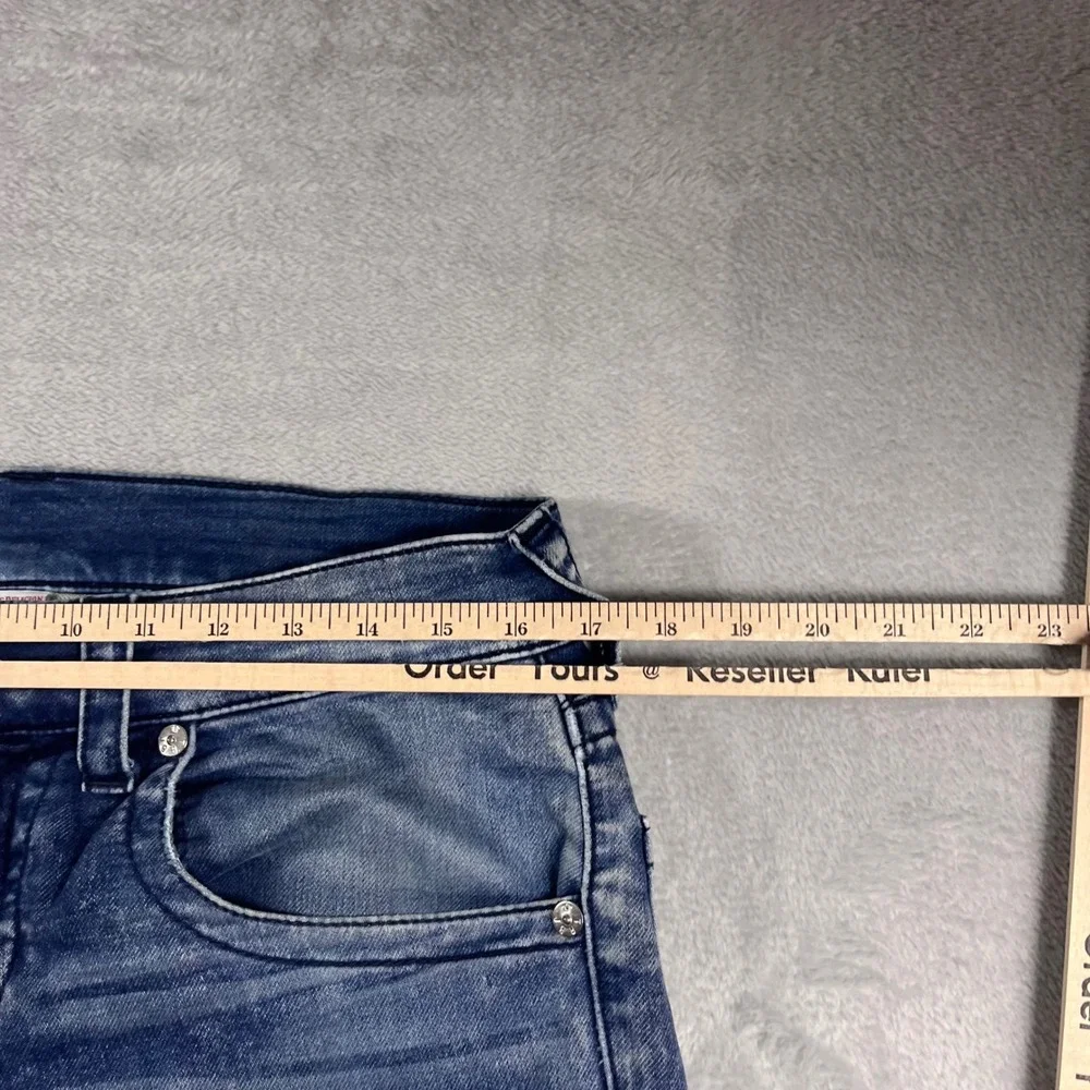 True Religion Rocco Relaxed Skinny Jeans Mens 30 Medium Wash Blue Denim